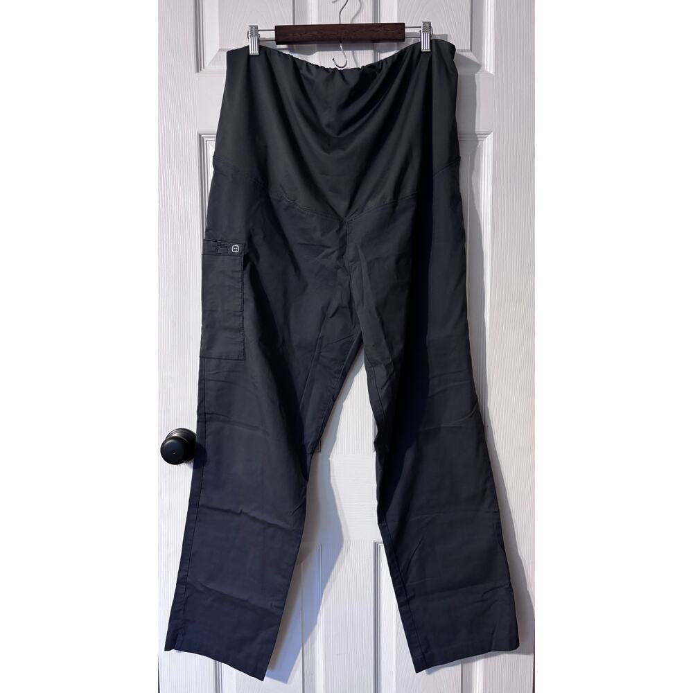 Wonder Wink Maternity Scrub Pants Women's XL Pewter Gray Nurse Vet Tech Medical
